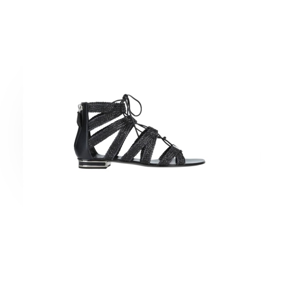 Casadei Black Woven Sandals US 7 - Picture 3 of 8